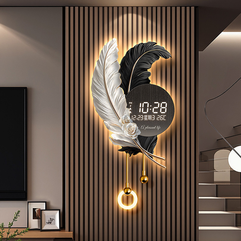 Luxury Lifestyle Homes - ساعات حائط بتصميم صيني بسيط وفاخر،